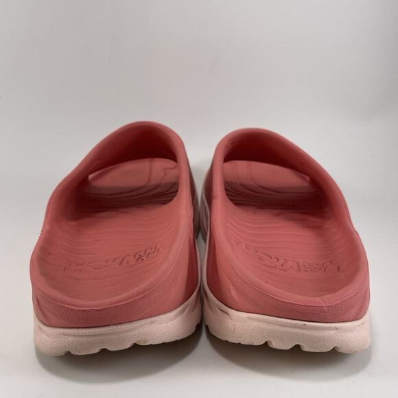 Hoka One One Ora Recovery Sandals Womens Size 5 Latana Pink Salt Comfort Slides - Picture 4 of 10